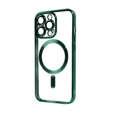 Прозрачный чехол Chrome Case MagSafe для iPhone 13 Pro Max Green
