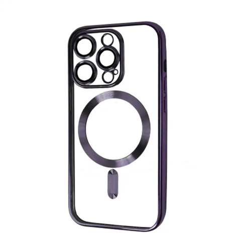 Прозорий чохол Chrome Case MagSafe для iPhone 13 Pro Max Deep Purple