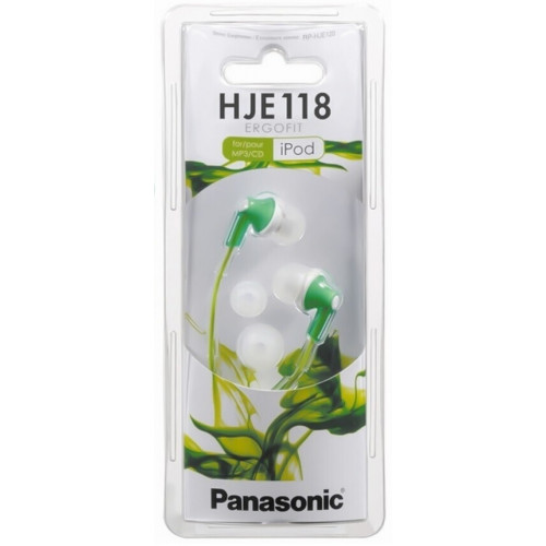 Наушники Panasonic RP-HJE118GU-G Green