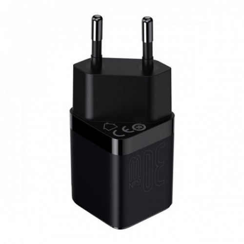 Сетевое зарядное устройство Baseus GaN3 Fast Charger 30W 1 Type-C Black
