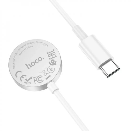 Беспроводное зарядное устройство Hoco CW39 iWatch Type-C White