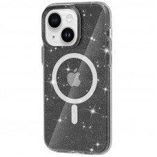 Чехол Galaxy Sparkle MagFit для iPhone 13/14 Black+Glitter