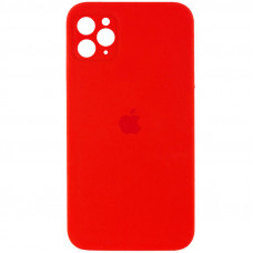 Силиконовая накладка Silicone Case Square iPhone 11 Pro Max Red