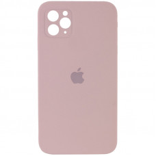 Силиконовая накладка Silicone Case Square iPhone 12 Pro Max Pink Sand