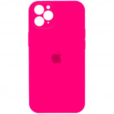 Силіконова накладка Silicone Case Square iPhone 11 Pro Max Shiny Pink