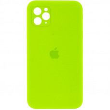 Силиконовая накладка Silicone Case Square iPhone 12 Pro Max Green