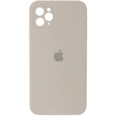 Силиконовая накладка Silicone Case Square iPhone 11 Pro Max Rock Ash