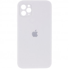 Силиконовая накладка Silicone Case Square iPhone 11 Pro Max White