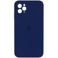 Силіконова накладка Silicone Case Square iPhone 11 Pro Max Navy Blue