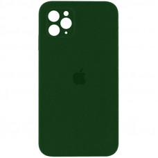 Силиконовая накладка Silicone Case Square iPhone 12 Pro Max Army Green