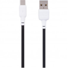 Кабель USB Gelius Full Silicon GP-UCN001C Type-C 1.2m (18W) Black/White