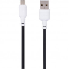 Кабель USB Gelius Full Silicon GP-UCN001M MicroUSB 1.2m (18W) Black/White