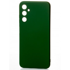 Силиконовая накладка Soft Silicone Case для Samsung A14 2023 A145 Dark Green
