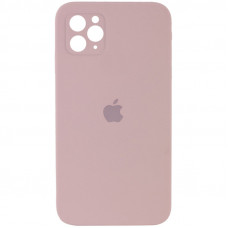 Силіконова накладка Silicone Case Square iPhone 11 Pro Max Pink Sand