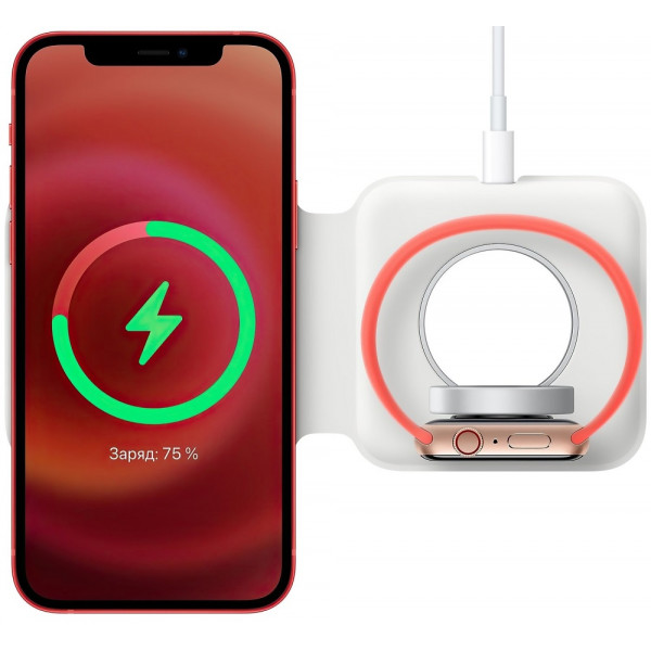 Беспроводное зарядное устройство Apple MagSafe Duo Charger (MHXF3ZE/A)