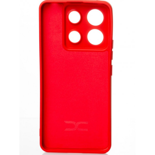 Силиконовая накладка Soft Silicone Case для Xiaomi Redmi Note 13 Pro 5G/Poco X6 5G Red