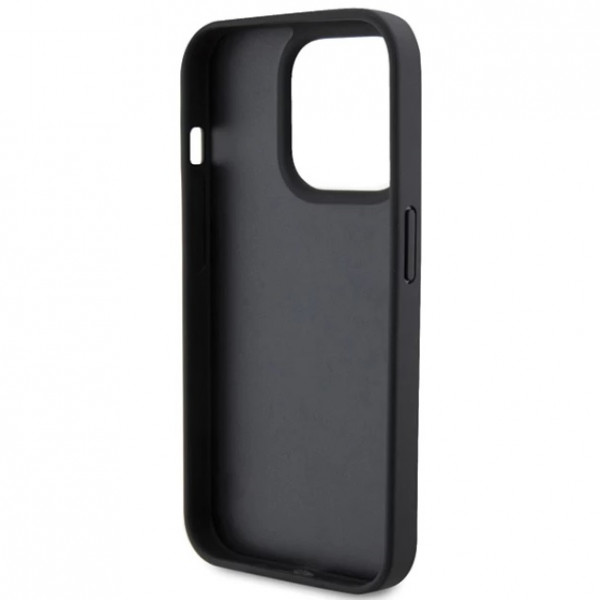 Чехол Guess Leather 4G Diamond Triangle для iPhone 15 Pro Black (GUHCP15LP4TDPK)