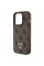 Чехол Guess Leather 4G Triangle Strass для iPhone 15 Pro Max Brown (GUHCP15XP4TDPW)
