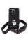 Чохол Karl Lagerfeld Crossbody Silicone Choupette для iPhone 15 Pro Black (KLHCP15LSCBSCNK)