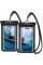Водонепроницаемый чехол Spigen A601 Universal Waterproof (2 per pack) Black (AMP04523)