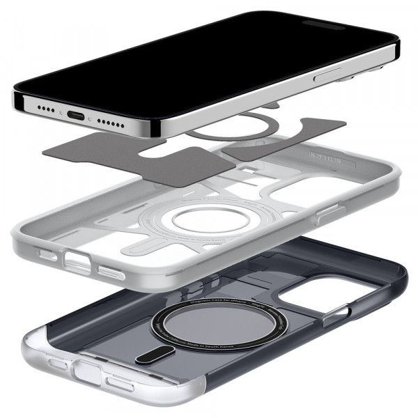 Чехол Spigen Classic C1 для iPhone 15 Pro with MagSafe Graphite (ACS06742)