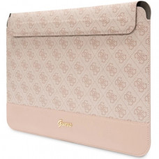 Чехол Guess 4G Stripe Metal Logo для MacBook 14" Pink (GUCS14PS4SGP)