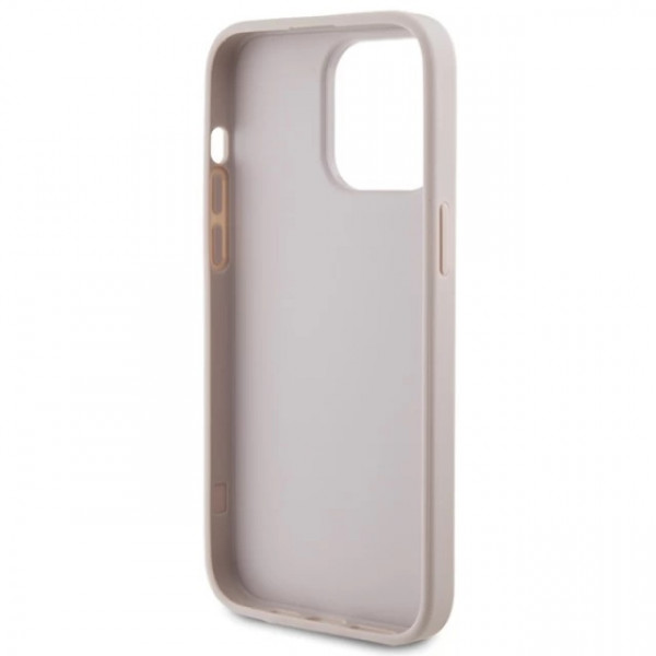 Чехол Guess 4G Metal Gold Logo для iPhone 14 Pro Pink (GUHCP14LG4GFPI)