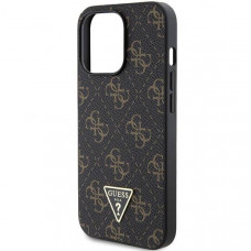 Чехол Guess 4G Triangle Metal Logo для iPhone 14 Pro Black (GUHCP14LPG4GPK)
