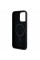 Чехол Karl Lagerfeld Silicone Karl & Choupette Ring для iPhone 15 Pro Black with MagSafe (KLHMP15LSCMKCRHK)