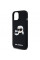 Чохол Karl Lagerfeld Silicone Karl &amp; Choupette Head для iPhone 15 Pro Black with MagSafe (KLHMP15LSKCHPPLK)