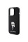 Чехол Karl Lagerfeld Silicone Ikonik Metal Pin для iPhone 15 Pro Max Black (KLHCP15XSMHKNPK)
