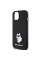 Чехол Karl Lagerfeld Silicone Choupette Metal Pin для iPhone 15|14|13 Black (KLHCP15SSMHCNPK)