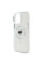 Чехол Karl Lagerfeld IML Metal Choupette Head для iPhone 16 Pro Max White with MagSafe (KLHMP16XHLSCHH)