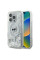 Чехол Karl Lagerfeld Liquid Glitter Choupette Head для iPhone 16 Pro Transparent with MagSafe (KLHMP16LLGCHSGH)