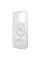Чехол Karl Lagerfeld Liquid Glitter Karl & Choupette Head для iPhone 16 Pro Transparent with MagSafe (KLHMP16LLGKCSGH)