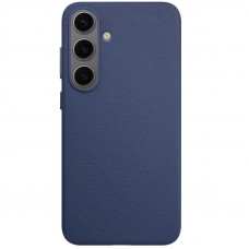Чехол Leather Case для Samsung S25 Dark Blue (AAA)