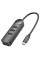 Type-C HUB Borofone DH5 Erudite 4-in-1 Type-C to USB2.0*4 0.2m Black