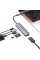 Type-C HUB Hoco HB28 Type-C to HDTV+2USB+SD+TF+PD Metal Gray