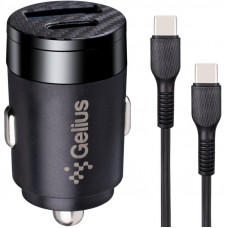 Автомобильное зарядное устройство Gelius Inch Twix USB+Type-c 30W+Type-c/Type-c