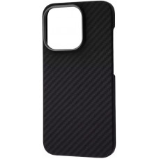 Чехол Carbon Kevlar MagSafe для iPhone 15 Pro Max Black