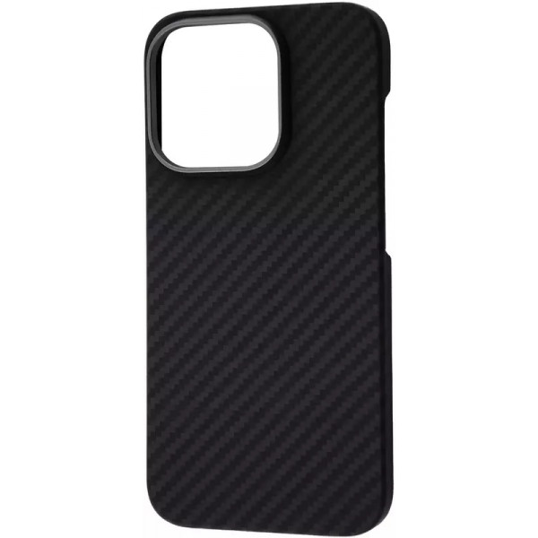 Чехол Carbon Kevlar MagSafe для iPhone 16 Pro Black
