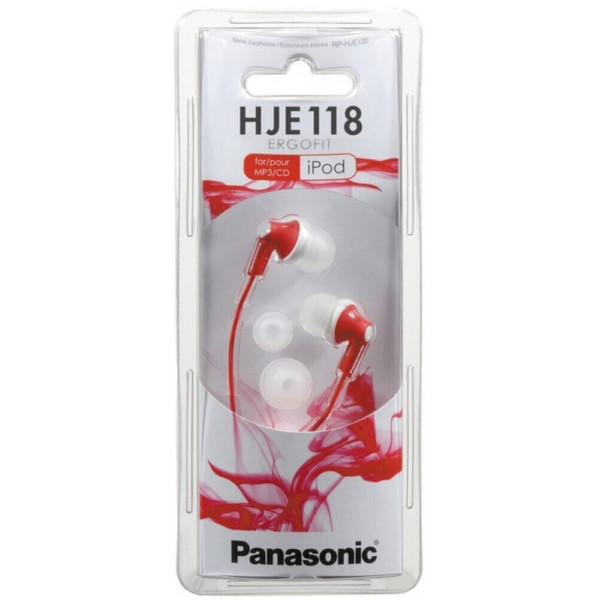 Наушники Panasonic RP-HJE118GU-R Red