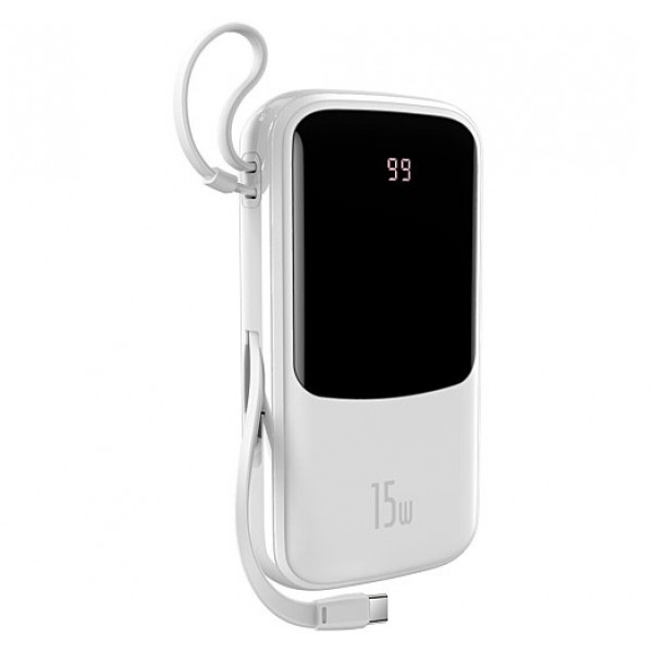 Внешний аккумулятор Power Bank Baseus Bipow Qpow 20000mAh 15W Display White (PPQD-G02)