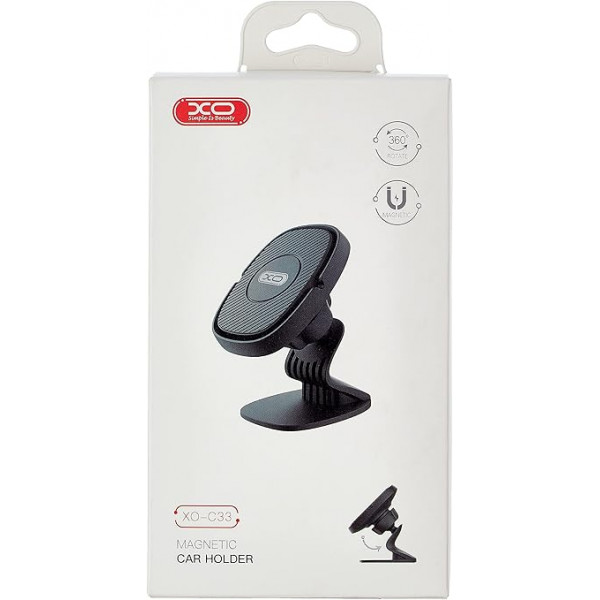 Автодержатель XO C33 Magnetic Car Holder Black