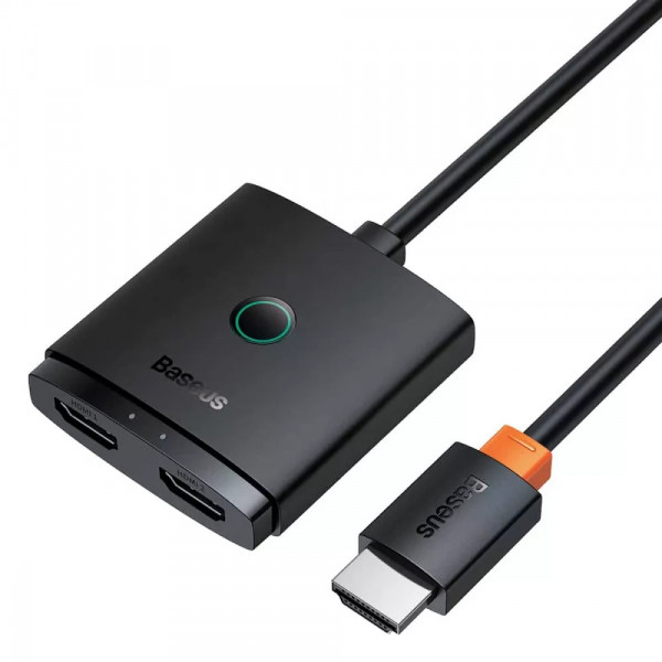 Type-C HUB Baseus AirJoy Series 2-in-1 Bidirectional HDMI Switch With Cable 1m Black