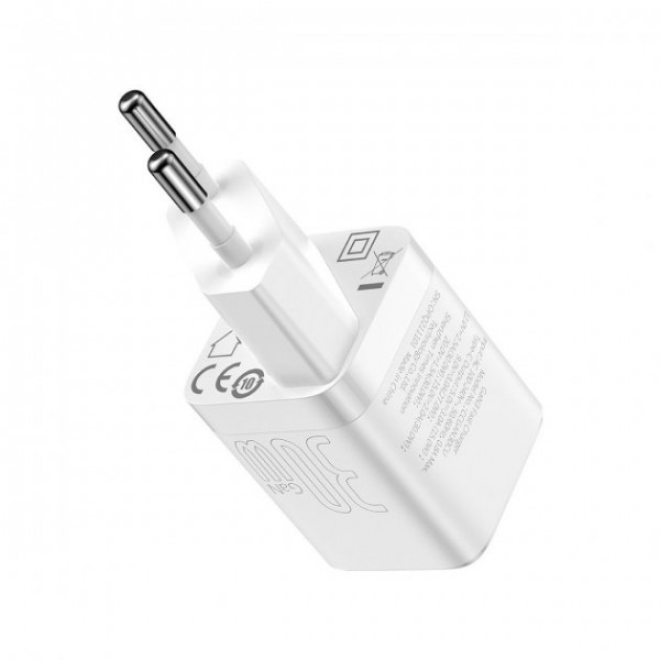 Сетевое зарядное устройство Baseus GaN3 Fast Charger 30W 1 Type-C White