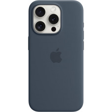 Чохол Silicone Case MagSafe &amp; SplashScreen iPhone 15 Pro Max Storm Blue