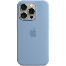 Чохол Silicone Case MagSafe &amp; SplashScreen iPhone 15 Pro Max Winter Blue