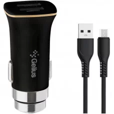 Автомобильное зарядное устройство Gelius Apollo 2USB 3.1A 15W+Micro